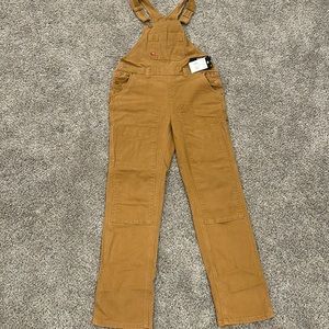 NWT Dickies womens Denim Double Front Bib Overalls small